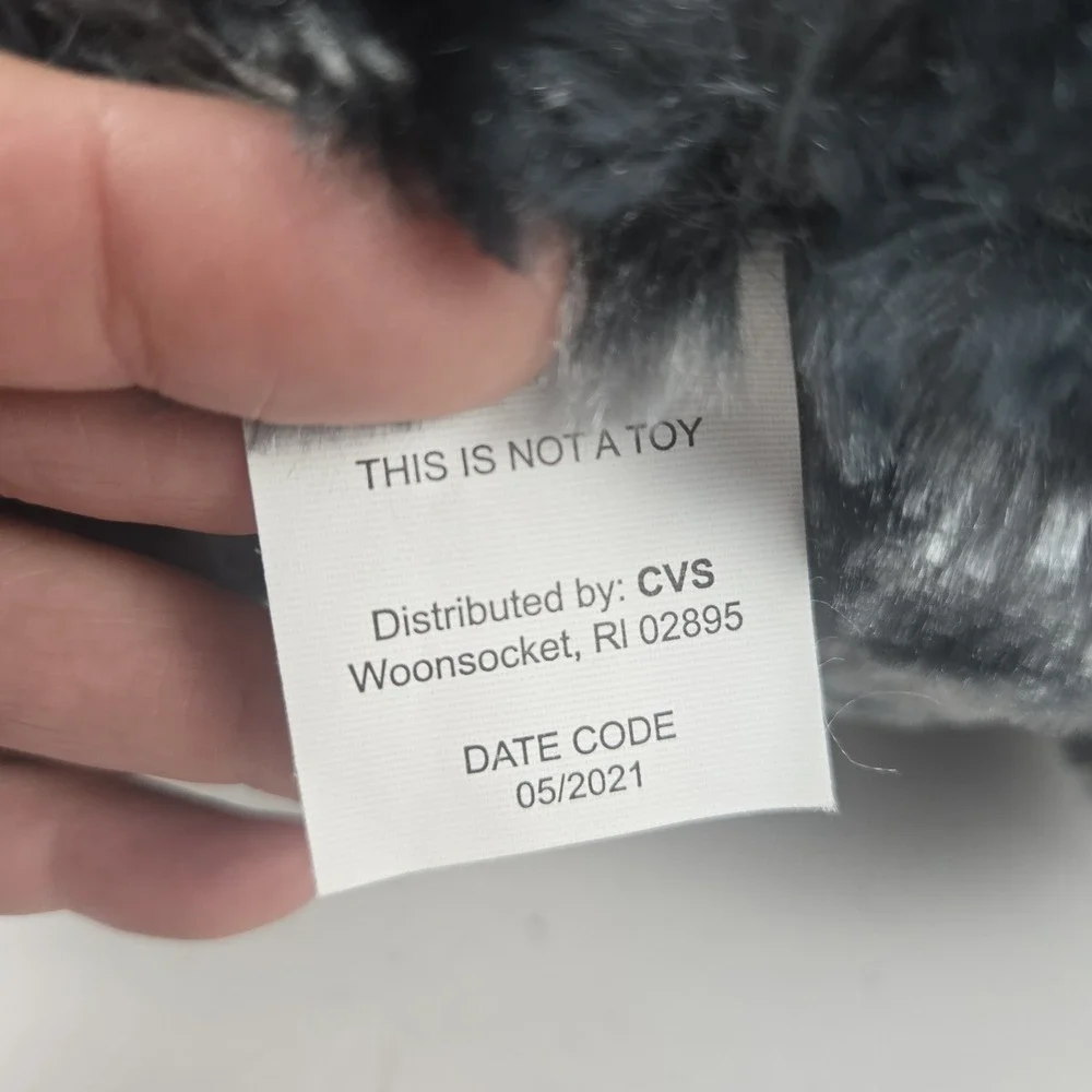 CVS Plus Exclusive Jumbo Plush Piggy Bank Gray Unused Mint Condition